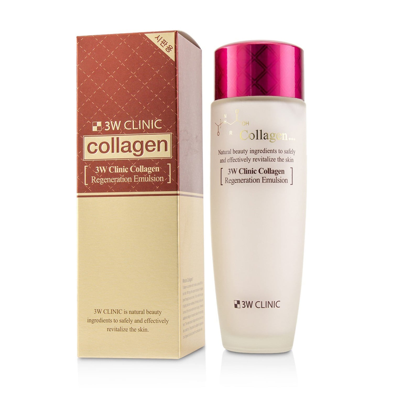 Відновлювальна емульсія для обличчя 3W Clinic Collagen Regeneration Emulsion з колагеном, 150 мл